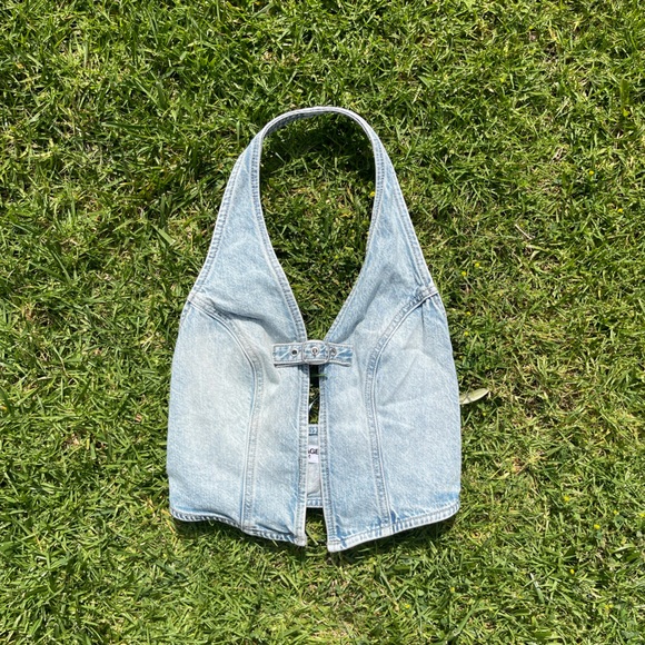 Garage Tops - Garage Light Blue Denim Tank Top